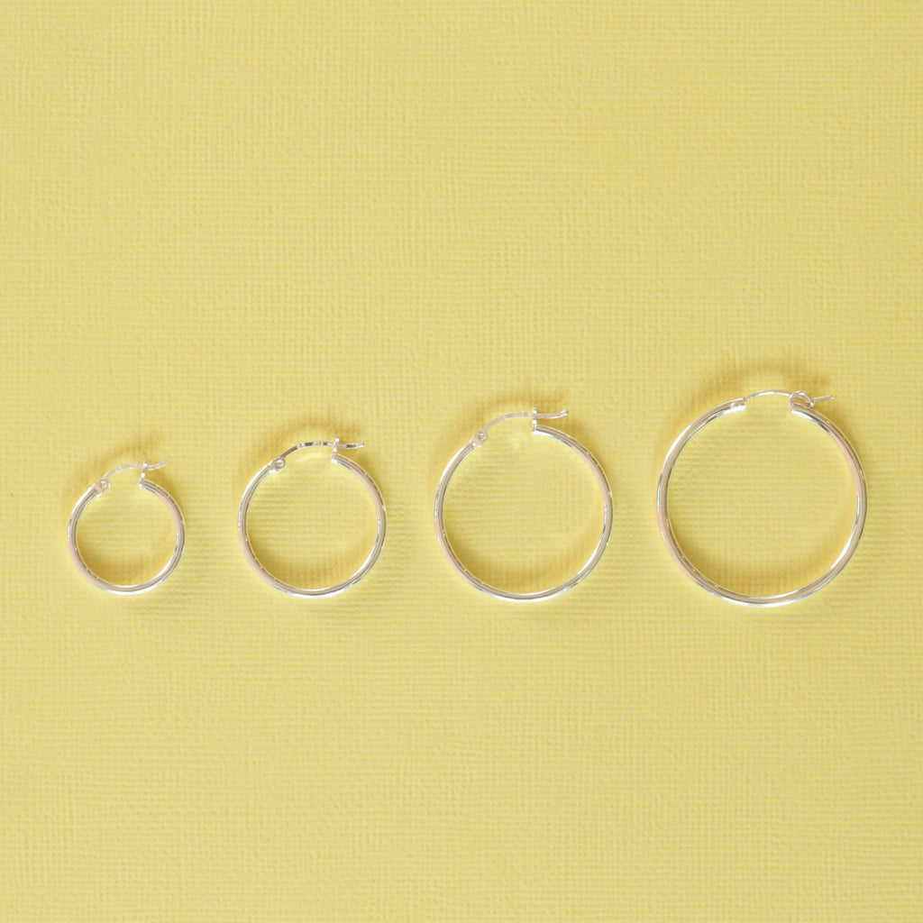 The Bri Sterling Silver Hoops/ Perfect for our add-on pieces!