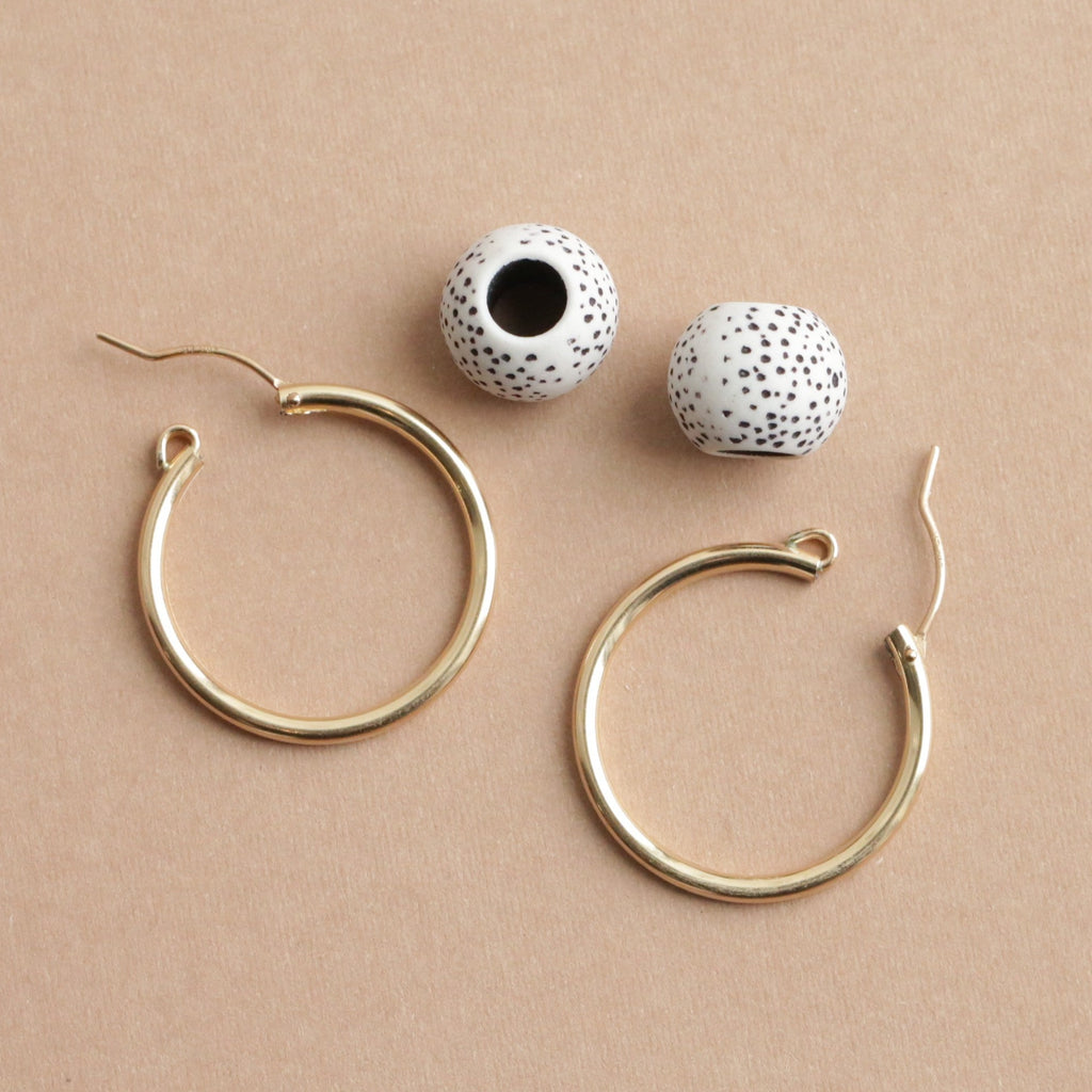 Add-Ons for Bri Hoops, fits only 20mm or larger Bri hoops (listing is for 1* pair of spotted circles, hoops not included)