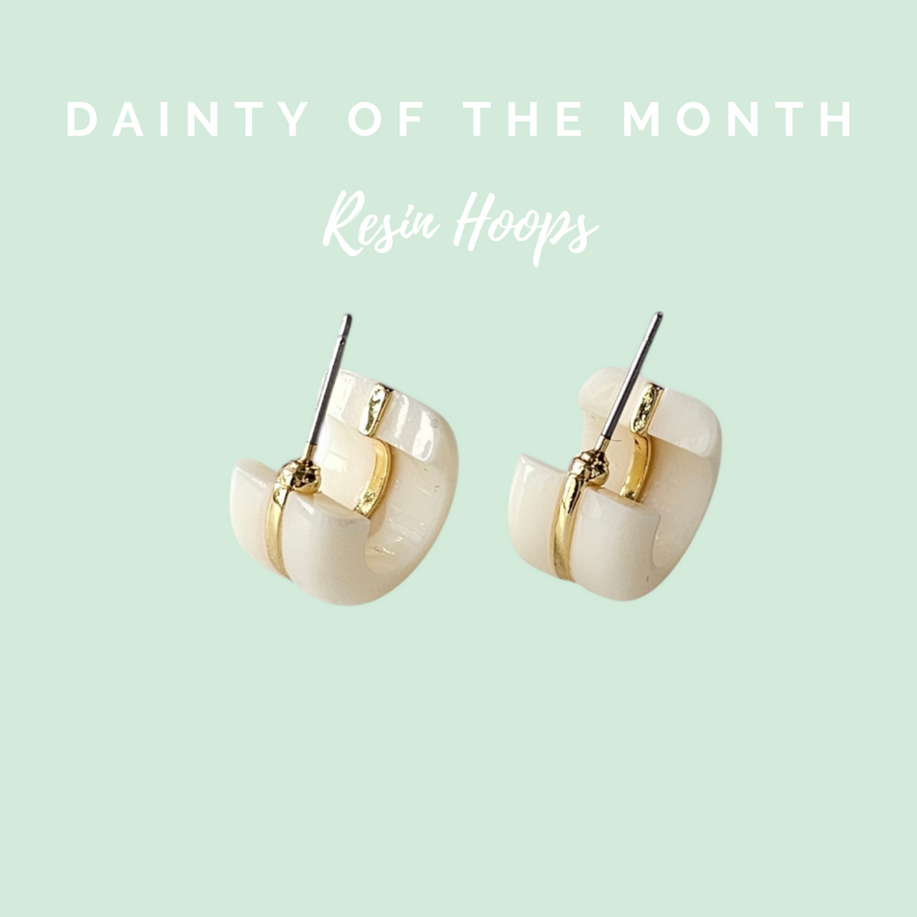 Dainty of the Month| Resin Post Earrings