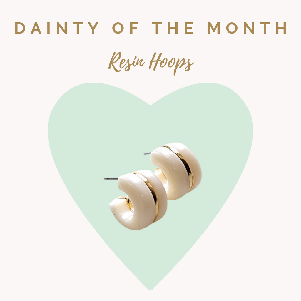 Dainty of the Month| Resin Post Earrings