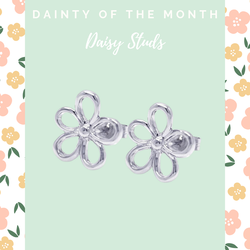 PRE-ORDER Dainty of the Month| Daisy Statement Studs