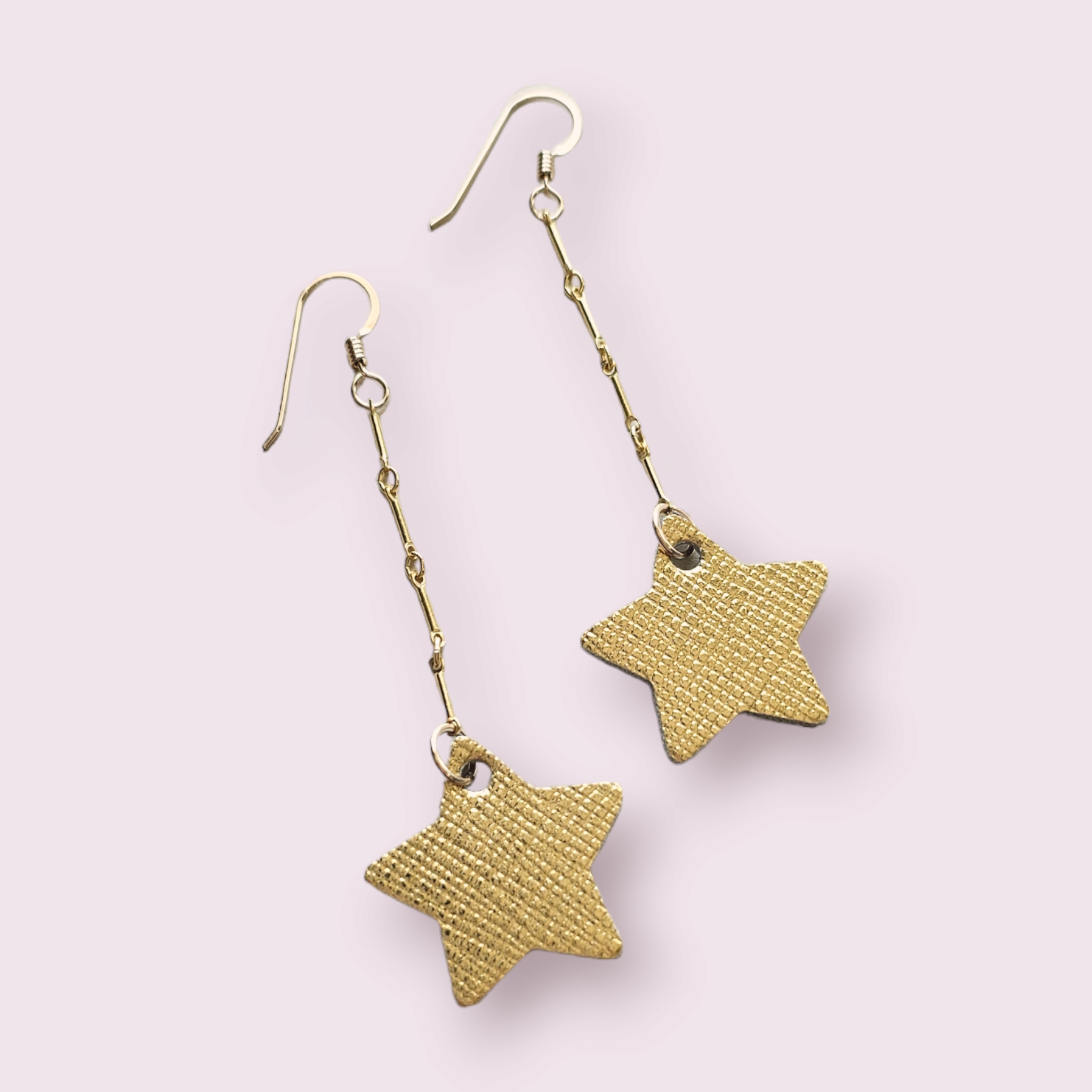 😍 Dangle Star Hoop Earrings | Dainty Earrings | Gold Hoop Earrings –  avantejewel.com