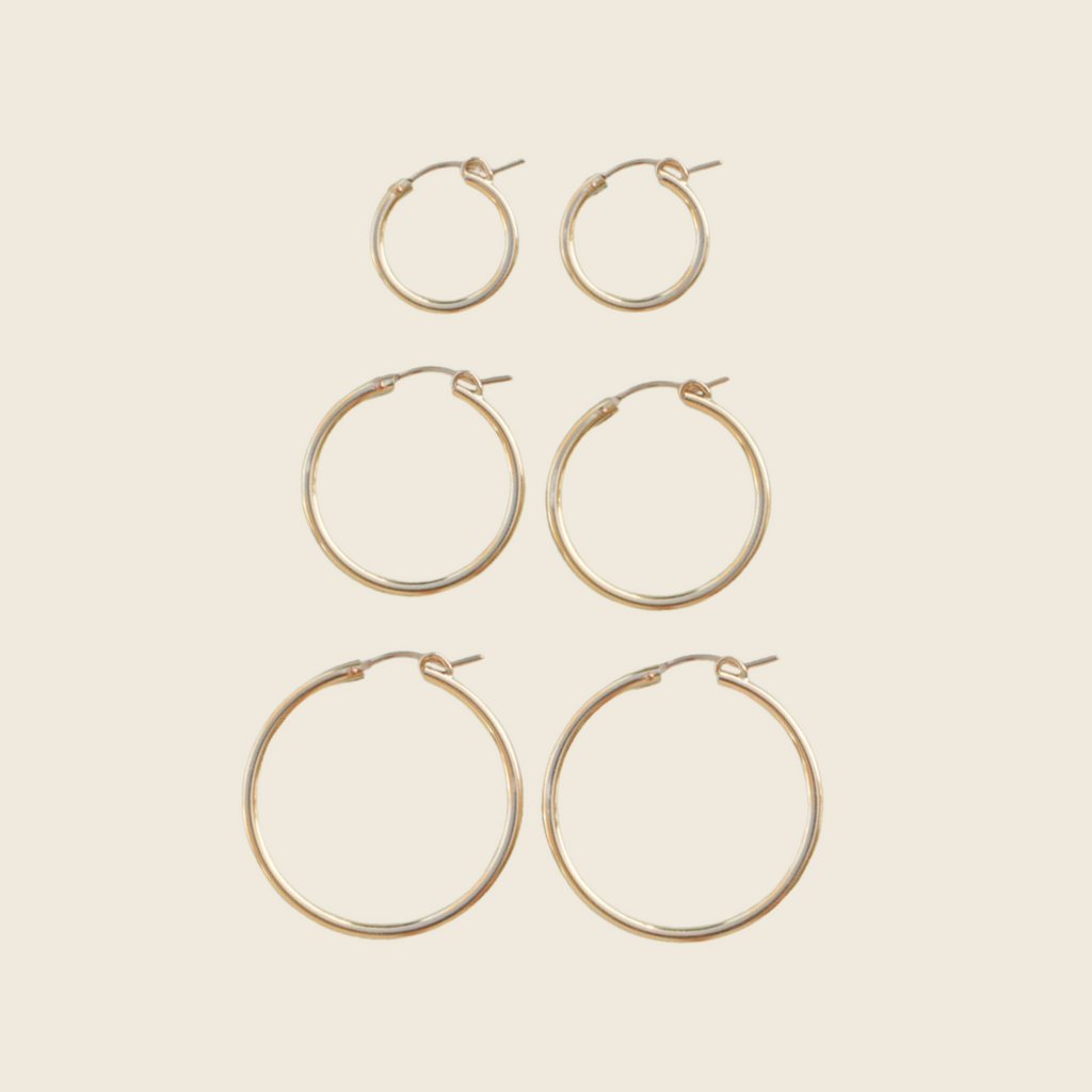 The Bri 14kt Gold Filled Hoops/ Perfect for our add-on pieces!